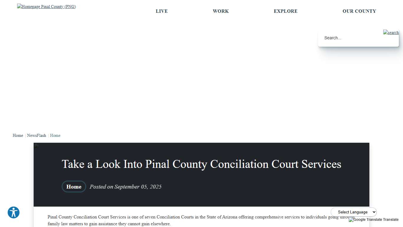 Take a Look Into Pinal County Conciliation Court Services • Pinal County, AZ