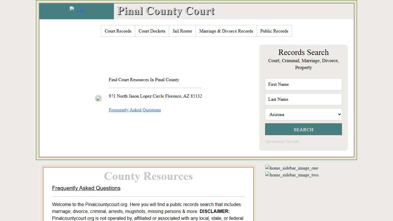 Pinal County Court | County Records Search